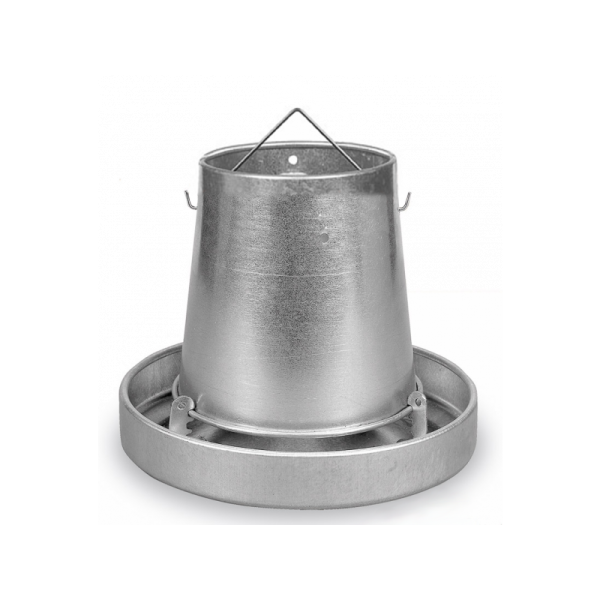 Mangeoire d'intérieur galvanisée ronde 5Kg